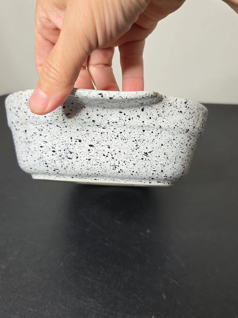 Speckled White Stoneware Baking Dish Made In Portugal
